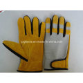 Leder Handschuh-Handschuh-Handschuh-Gelb Handschuh-Industriehandschuh